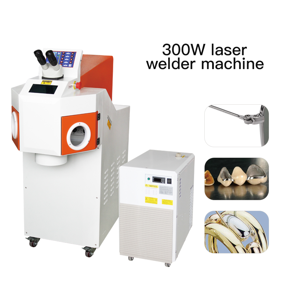 300W laser welding machine for gold & silver jewelry repair environmentally friendly welding