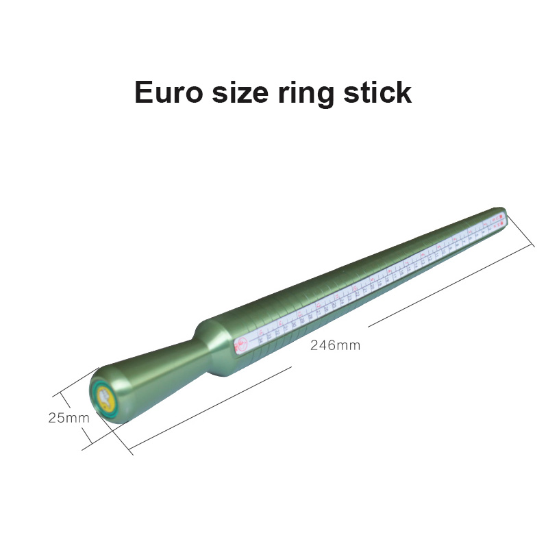 Euro Size Ring Stick Four-Sided Ring Sizer Jewelry Tools