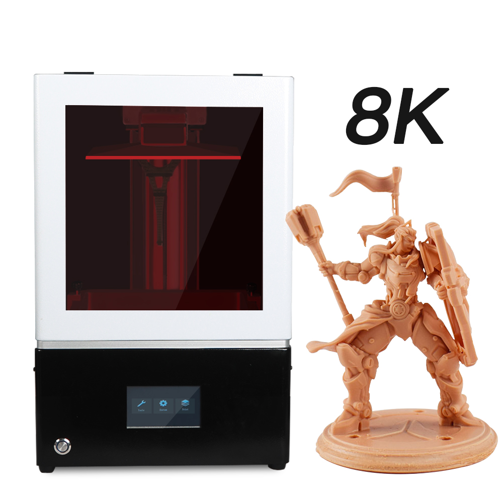 8K monochrome screen UV resin photocuring Lcd 3d printer fast printing speed 50mm/hour