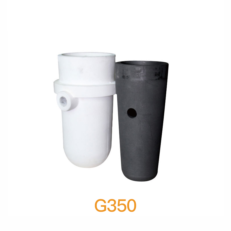 G350 graphite casting crucible and ceramic shield for Galloni G350