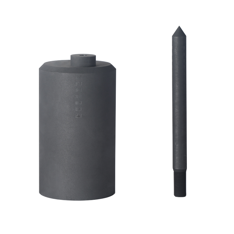 Graphite casting crucible & stopper for VPC063