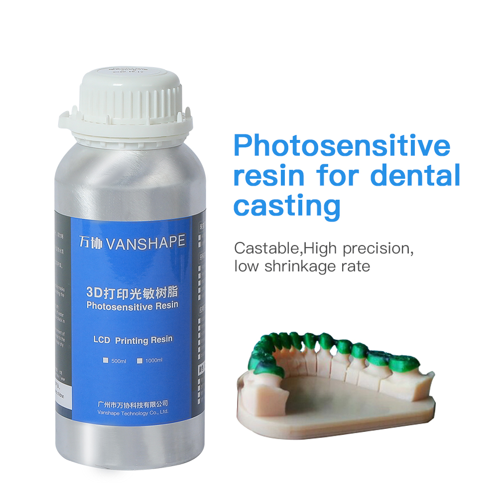 dental castable resin 405nm UV photosensitive resin for LCD/DLP 3D printer