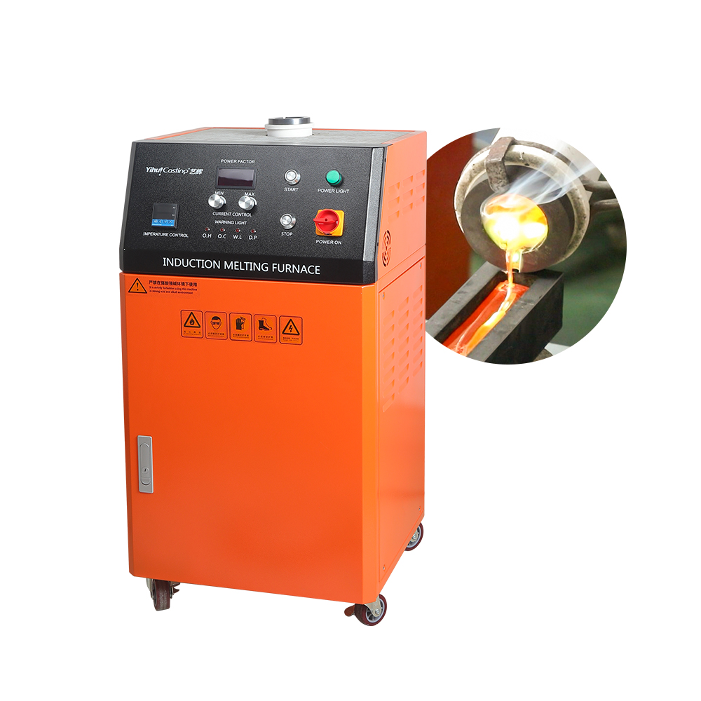 1KG Continuous Operation Gold Melting Furnace with IGBT Module