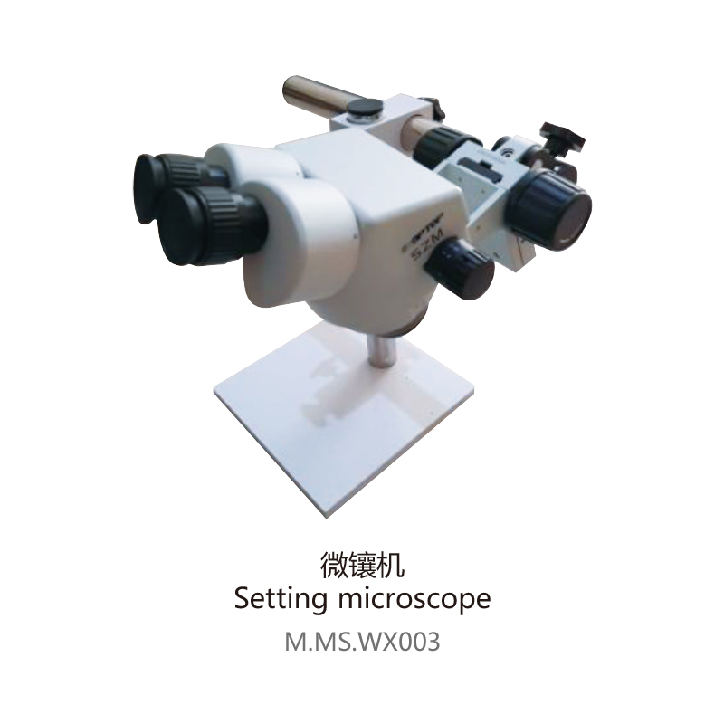 Setting microscope